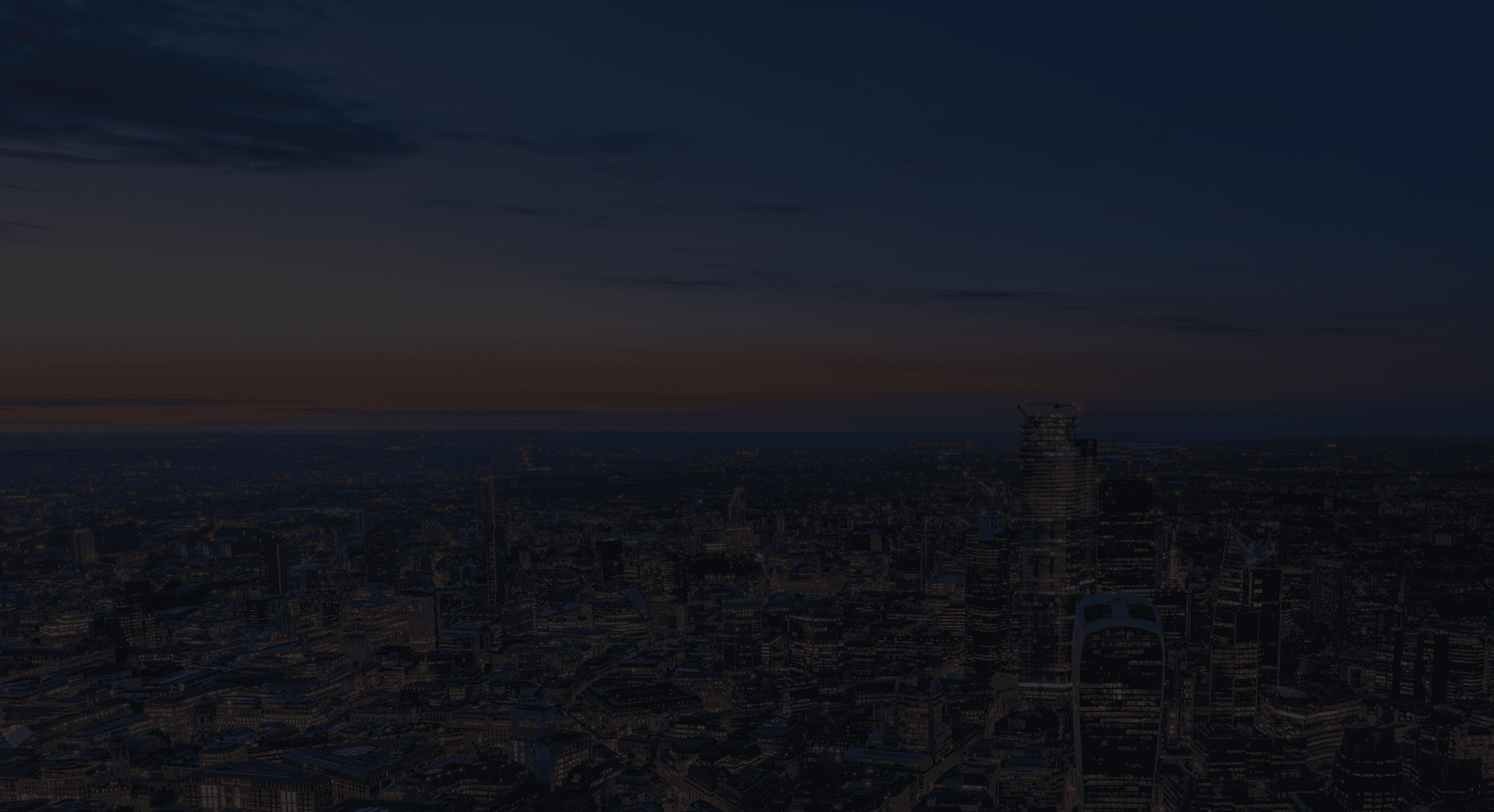 Aerial view of city skyline